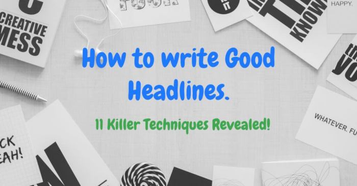 Writing Effective Headlines